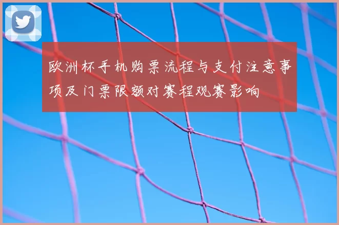 欧洲杯手机购票流程与支付注意事项及门票限额对赛程观赛影响